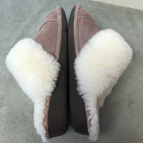 Nunuuk Joy Mauve Sheepskin Lining Indoor/Outdoor Slippers - Picture 6 of 10